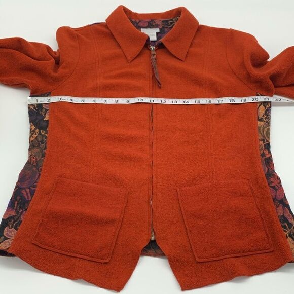 Soft Surroundings Burnt Orange Jacket LARGE - Picture 10 of 14